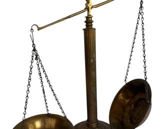 Vintage Brass Scale missing a chain