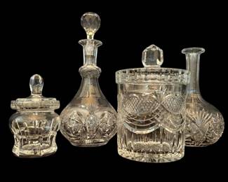 Glass Decanters And Lidded Containers