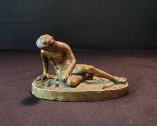 The Dying Gaul Small Brass Reproduction Sculpture