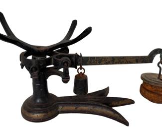 Antique Cast Iron Claw Foot Scale