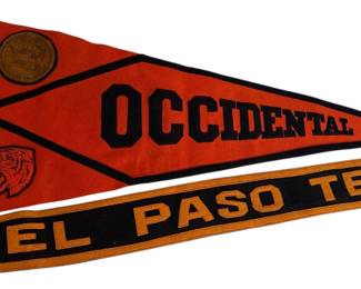 Vintage Occidental El Paso Tex Pennants