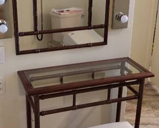 Vanity Table, Mirror, Bench