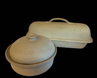 Stoneware Baking Dishes Covered Baker Potato Roaster