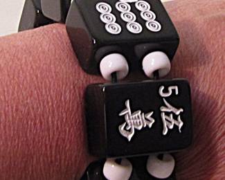 Mah Jong tile bracelet