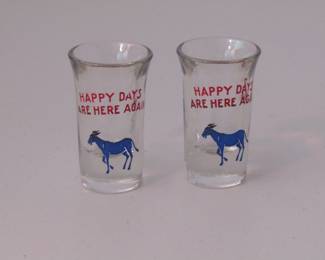 Two donkey cordial glasses
