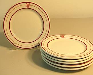 Six small plates from Harvard University, circa 1937