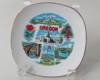 Souvenir small plate of Oregon