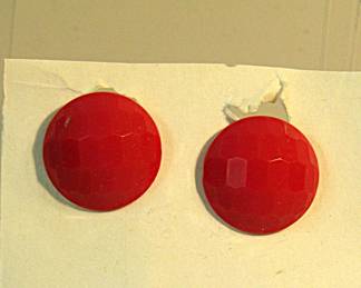 Plastic clip-on earrings