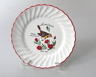 Souvenir small plate from Montana