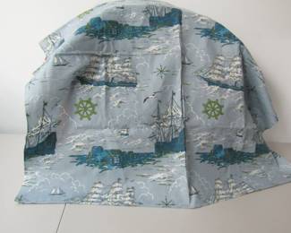 Another vintage tablecloth - this time with a maritime theme