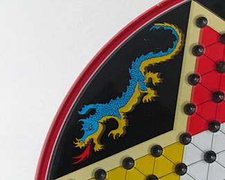 Detail from Chinese checkers board