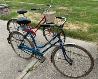 Vintage girls bikes