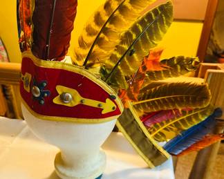 Vintage children's souvenir American Indian headgear