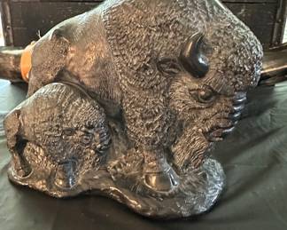 Bison sculpture
