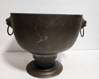 ANTIQUE COPPER AND BRASS JARDENIER