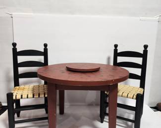 AMERICAN GIRL DOLL TABLE AND CHAIRS