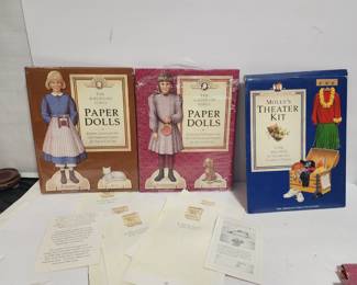 AMERICAN GIRL DOLL PAPER DOLLS AND THEATER DIT