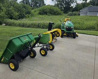 Like new 2020 John Deere X580 with accessories.
