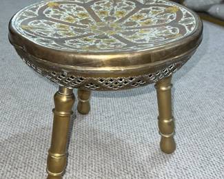 Vintage Brass Stool