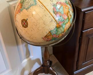 Vintage Floor World Globe