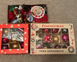 Vintage christmas ornaments