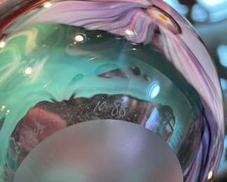 Collection Of Art Glass Perfume Bottles (Mostly Signed)