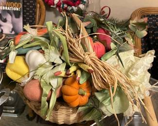 Faux Vegetable Basket