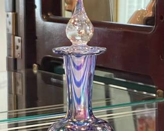 Collection Of Art Glass Perfume Bottles (Mostly Signed)