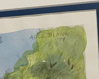 Framed & Signed Artwork By Alice Blank