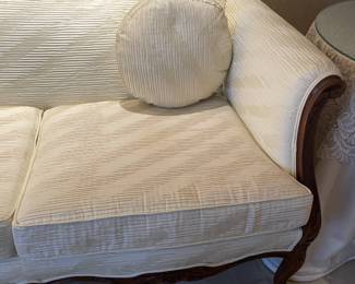 Beautifully Upholstered 3 Section Wood Framed Sofa