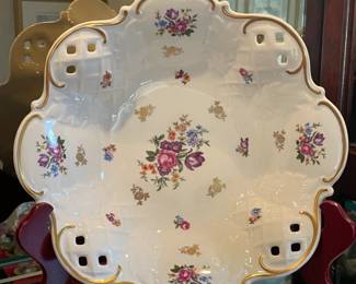 Antique German Democratic Republic Scalloped Bowl