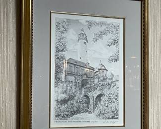 Collection Of Framed Hand Signed Artwork Of Frankfurt, Germany