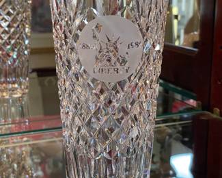 Statue Of Liberty Waterford Crystal Vase