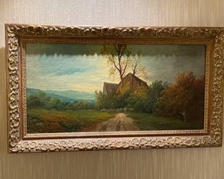 Large Antique Framed Painting