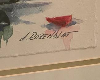 Framed, Numbered, & Signed Artwork By Anna Rozenblat