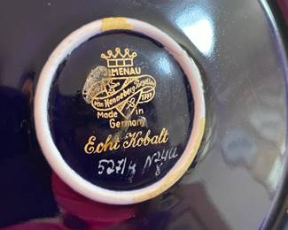 Echt Kobalt Blue & Gold Plate