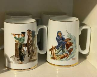 Norman Rockwell Mugs