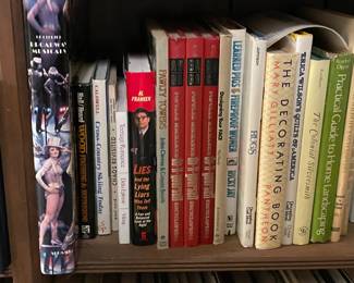 Large Library Of Books Collection W/ Art Books, Coffee Table Books, Novels, Mysteries, Crimes, Etc.
