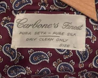 Vintage Pure Silk Smoking Jacket