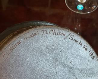 Custom Made Leather Vanity Box Signed By D. Chism (Sante Fe, NM 1985)