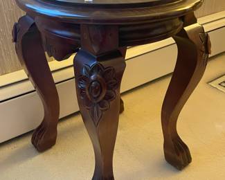 Round Wooden Accent Table