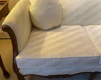 Beautifully Upholstered 3 Section Wood Framed Sofa