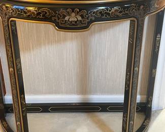 Asian Style Half Moon Table