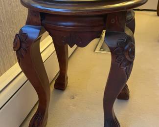 Round Wooden Accent Table