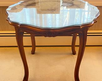 Round Wooden Accent Table