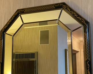 Large Asian Style Framed Mirror