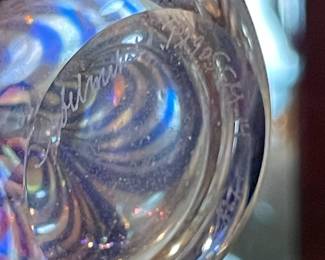 Collection Of Art Glass Perfume Bottles (Mostly Signed)
