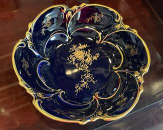 Echt Kobalt Blue & Gold Plate