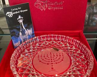 Waterford Crystal Judaica Plate