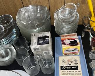 Clear Dinnerware Set